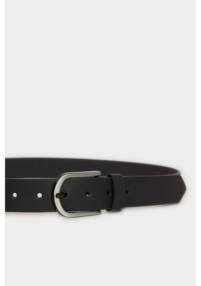 Defacto Erkek Dikdörtgen Toka Suni Deri Jean Kemeri H5071axnsbk27 Siyah-bk27