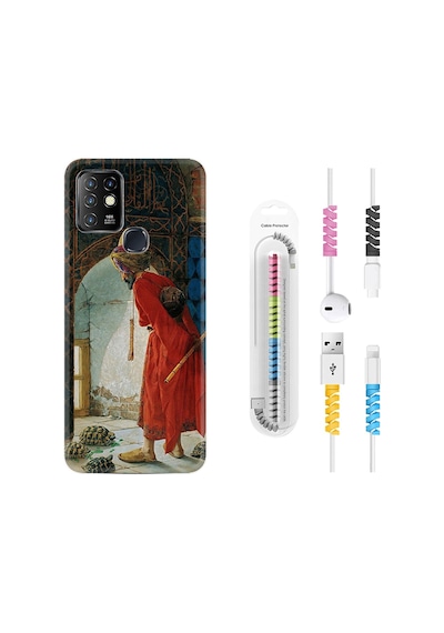 Infinix Hot 8 Kılıf Kablo Koruyuculu Moons 1355