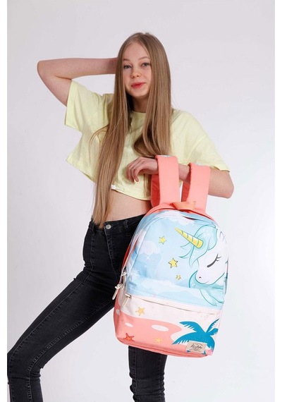 Kaukko İlkokul Sırt Çantası Büyük Boy Summer Unicorn 1397