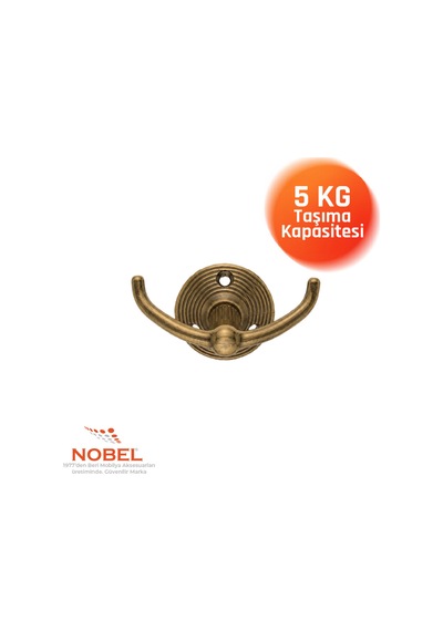 Fonksi Yonel Askı, Metal Vestiyer Askısı, 59 Gr, Dolap Ve Duvar Askılığı, Anti K Sari Vidalı