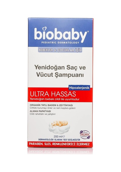 Yenidoğan Saç Ve Vücut Şampuanı, 200ml Açık Bej