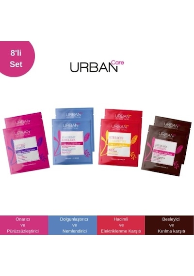 Urban Care Saç Bakım Maske Seti 8 Li PKT.URBANCARE.058