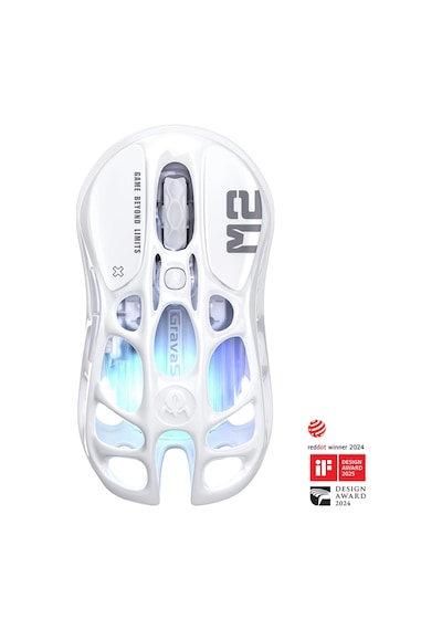 Gravastar Mercury M2 Rgb 26.000 Dpı Optik Gaming Mouse, Kablosuz, Opaline White