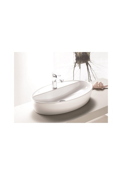 Cerastyle One 67 X 42 Cm Tezgah Üstü Çanak Lavabo Ekru