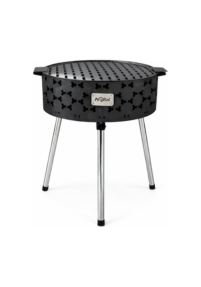 Taşınabilir Kömür Barbekü Mangal - Orta - 40cm 13cm 60cm Siyah