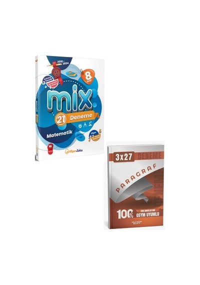 Hiper Zeka 2027 8. Sınıf Matematik Mix 21 Deneme+anla Kazan Paragraf