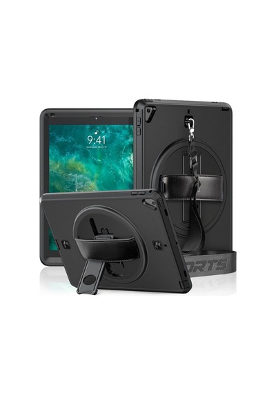 Apple İpad 5 Air 9.7 Kılıf Strap-c Otterbox Tablet Kapak - Siyah
