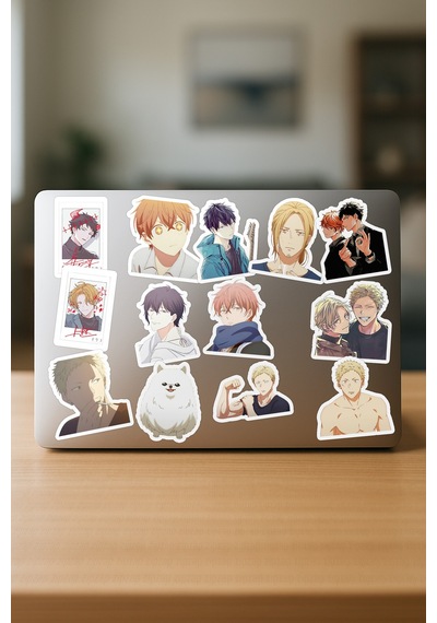 Given Anime Telefon Laptop Bullet Journal Yapışkanlı Folyo Sticker Paketi 25 Adet Çok Renkli