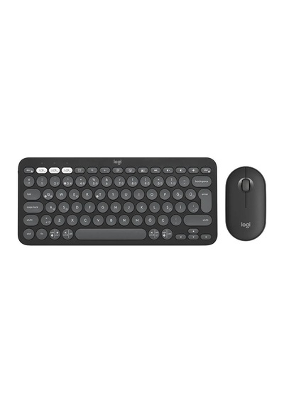 Logitech 920-012245 Q Tr Pebble 2 Bluatooth Siyah Kablosuz Klavye Mouse Set