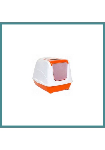 Moderna Flip Cat Kapalı Kedi Tuvaleti 50 Cm Turuncu Mac