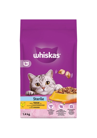 Whiskas Tavuklu Kısır Kedi Maması 1.4 Kg - 8 Adet Tarı