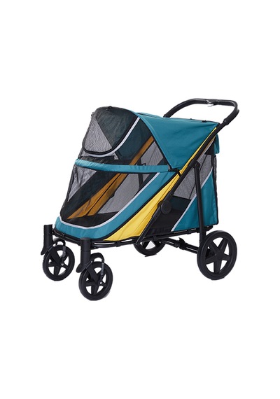 Eurodog Katlanabilir Köpek Arabası Yeşil Sarı 112x65x100 Cm N141