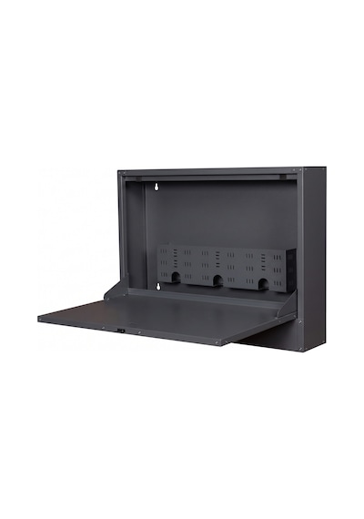 Alfafonet Ziglat 500 Duvar Tipi Laptop Dolabı 700x150x500 Mm Turuncu 70 Kg Taşıma Kapasiteli Kilitli Metal Dolap