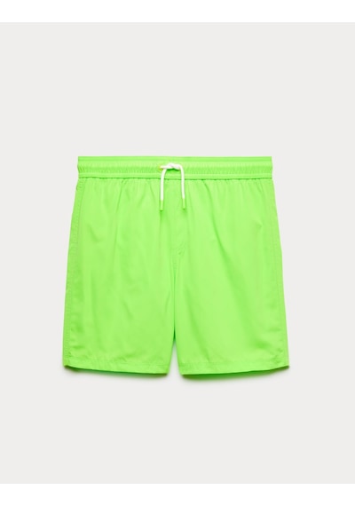 Marks & Spencer Hızlı Kuruyan Yüzme Şortu (6–16 Yaş) T87003402W Yeşil