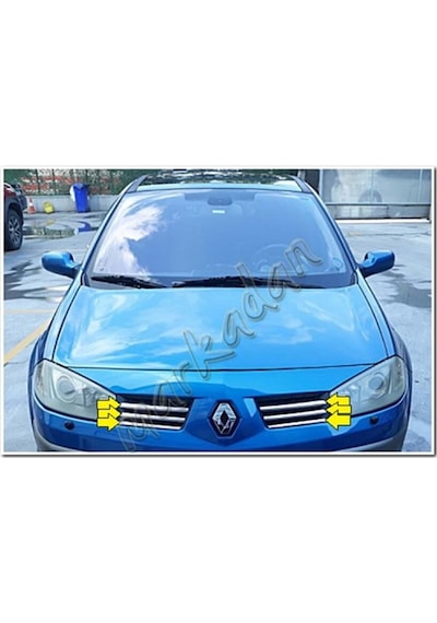 Db Chrome Renault Megane 2 Ön Panjur Nikelajı 2004-2005 6 Parça P