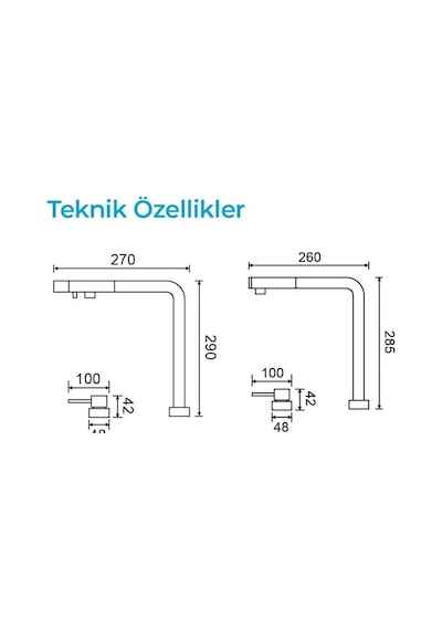 Tr Ocean 4075 Trio Asansörlü Yükselip Alçalabilen Arıtmalı Spiralli Mutfak Evye Bataryası Pull-down Dual Flow Fü Genel