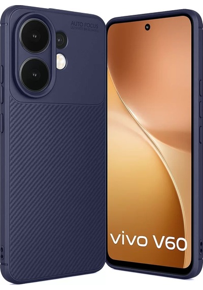 Newface Vivo V60 5g Auto Focus Karbon Kapak - Lacivert
