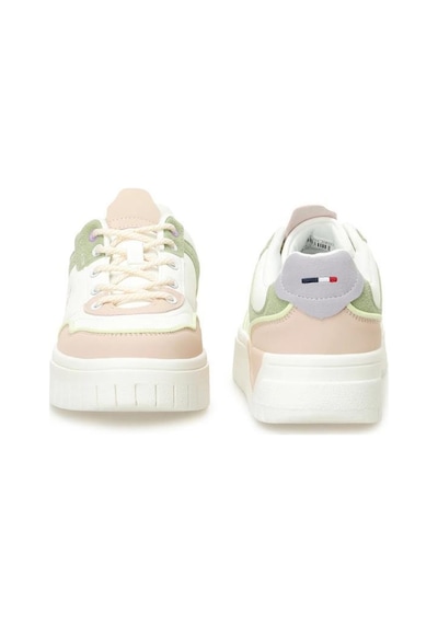 U.s. Polo Assn. Candy 5fx 101946942 Kadın Sneaker Ayakkabı Bej Beyaz Yeşil 36-40 Bej