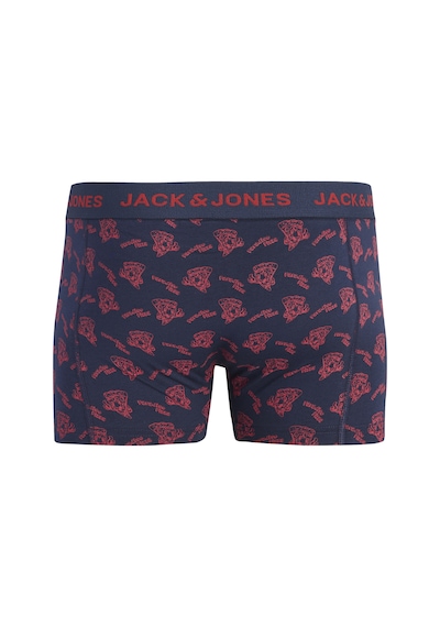 Jack & Jones Erkek 3'lü Boxer Paketi - Logo - 12298686 Siyah