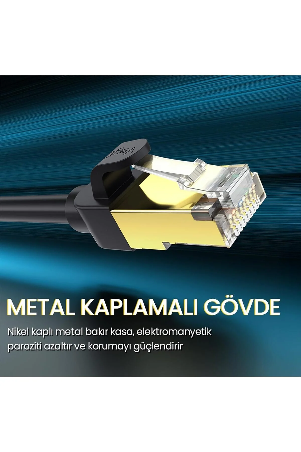 1 Metre 1mt Cat 8 Ethernet Kablosu 1,5ft Yüksek Hızlı 40 Gbps 2000 Mhz 26awg İnternet Ağ Lan Kablosu Altın Kaplama Rj45 Konnektörlü Yönlendirici Modem Pc Dizüstü Bilgisayar Oyun İçin 001