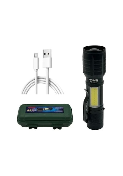 Wison Ws-5454 Led Şarjlı Mini El Feneri 4915 Çok Renkli