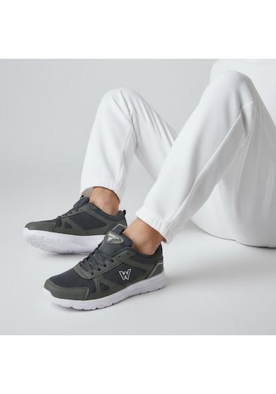 Papatay 2065 Ortopedik Taban Günlük Unisex Spor Ayakkabı Kadın Erkek Spor Ayakkabı Füme