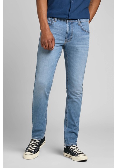 Lee Luke Slim Fit Dar Kesim Normal Bel Mavi Esnek Jean Kot Pantolon Fresh Mid Worn İn
