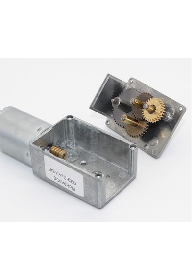 JGY370 DC 12V 10 Rpm Redüktörlü DC Motor 2 Yönde Dönme L Tip Metal Dişli