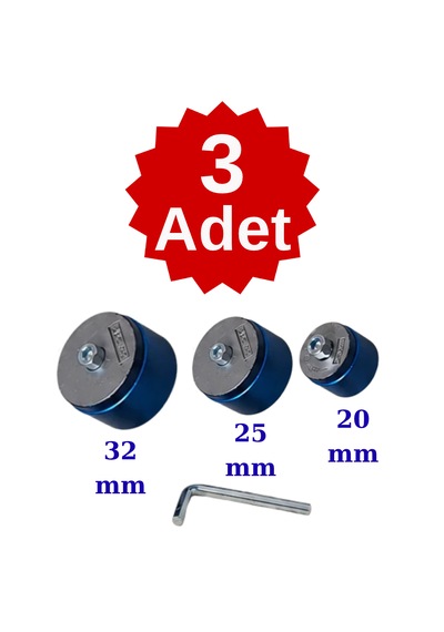 Welder Pprc Plastik Boru Kaynak Makinesi Pafta, Lokma Takımı 20, 25, 32 Mm Mavi Teflon