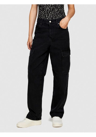 Sisley Recyle Koton Rahat Kalıp Denim Kargo Pantolon Kadın Lacivert T-shirt - 323a4lenle02v Sisley Recyle Koton Rahat Kalıp Denim Kargo Pantolon Kadın Lacivert T-shirt - 323a4lenle02v