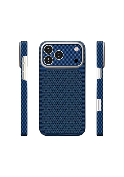 İphone 18 Pro Max Uyumlu Kılıf M-safe Şarj Özellikli Zore Paris Nexel Sert Pc Kapak Lacivert
