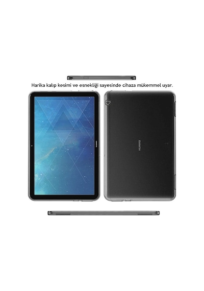 Huawei Mediapad T510.1 Şeffaf Tpu Soft Silikon Kılıf- 5775 Tablet Kılıfı
