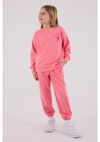 U.S. Polo Assn. U.s. Polo Assn Kız Çocuk Pembe Eşofman Takımı Us2310-c-v1 Pembe