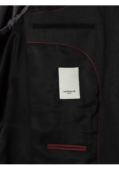 Cacharel Antrasit Slim Fit Klasik Takım Elbise Gri