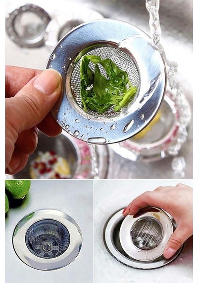 Mini Tel Lavabo Süzgeci Paslanmaz Çelik Küçük Mutfak Filtresi Tıkanıklık Önleyici Pratik Süzgeç Pasl Diğer