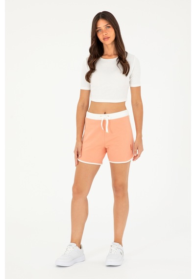 U.s. Polo Assn. Kadın Somon Şort Örme 50285890-vr047 Somon