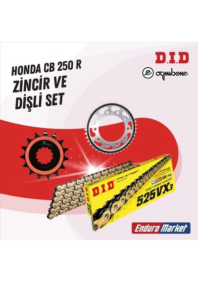 Honda Cb 250 R 18-23 Dıd Vx3 Gold Zincir Dişli Set Dıdkmp006