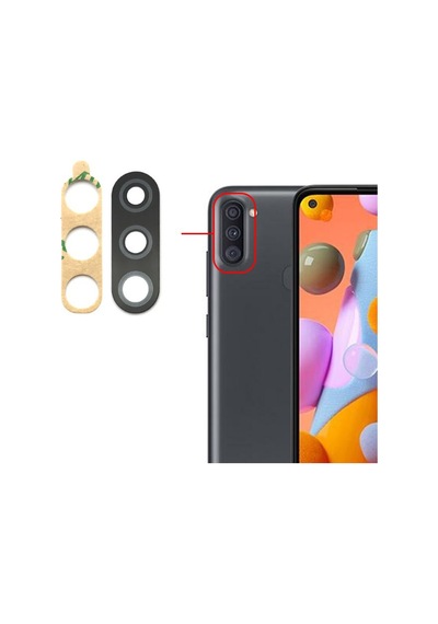 Samsung Uyumlu Galaxy A11 Kamera Lensi Camı Sm-a115f