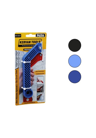 Kervan Tools Krv-0551 Derz Kazıyıcı - Çift Testere Ağızlı 2 Mm, Askı Delikli Plastik Saplı- 10'li Paket