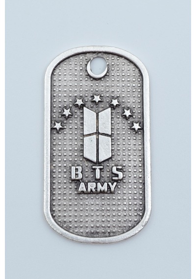 Bts Army Künye Gümüş Kaplama Kolye Ucu Kod 1425 Gümüş