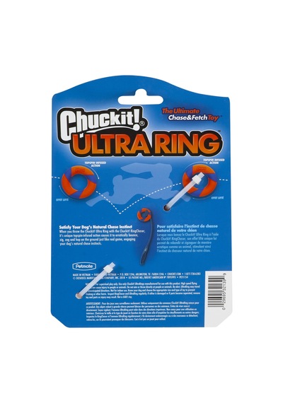 Chuckit Ultra Ring Kauçuk Köpek Oyuncağı Yüksek Görünürlük, Uz
