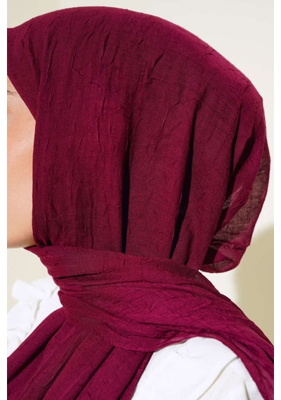 Bambu Şal Tesettür, Pamuklu, Hafif, Rahat, Şık, Yüksek Kalite, Hijab, Shawl, Original, Lux Vişne