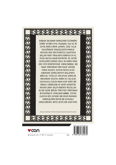 Korku - Can Yayınları - Stefan Zweig