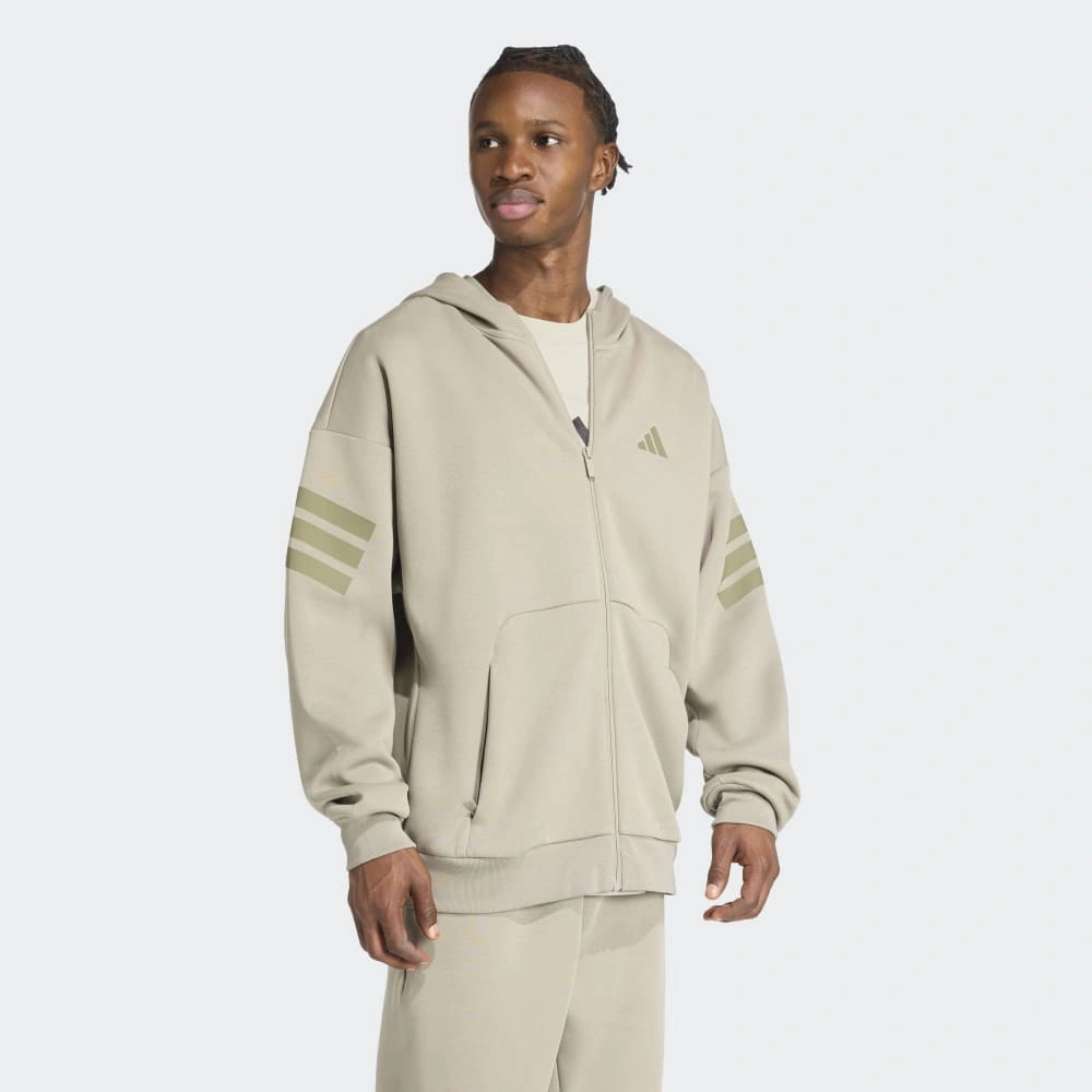 Adidas Jw7112 M Fı 3s Fz Erkek Eşofman Üstü Bej