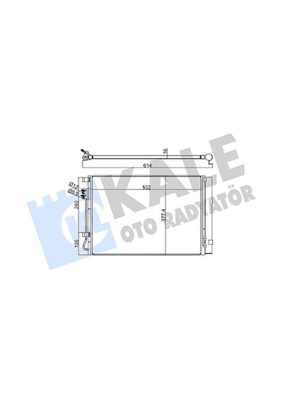 Kale 380200 Klima Radyatörü Kondanser - Kia Rio 2012- 1.6 Cvvt 976061r000
