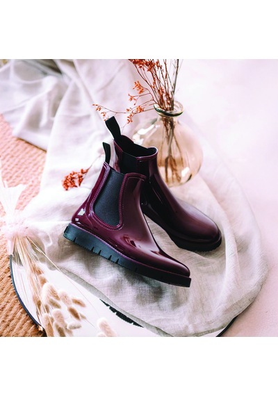 Vı Burgundy Bot Yağmur Kadın Colorado-x Toni Pons Raın Boots In Glossy Rubber Kırmızı