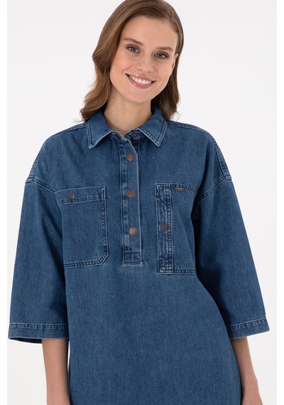 U.s. Polo Assn. Kadın Mavi Elbise Jean 50291135-dn0022