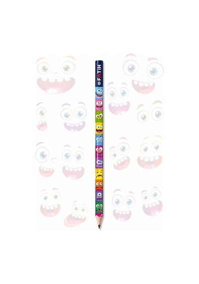 Emoji Desenli Kurşun Kalem 2b Fatih 3 Adet Çok Renkli