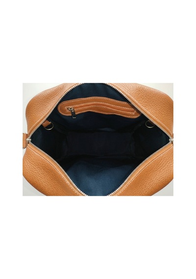 Levano Leather Premium Hakiki Dana Derisi Erkek El Ve Omuz Çantası 30x28 Cm Taba Taba