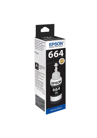 Epson T664  4 Renk Mürekkep Seti Siyah, Mavi, Kırmızı, Sarı - L110 L220 L382 L3050 L3060 Uyumlu
